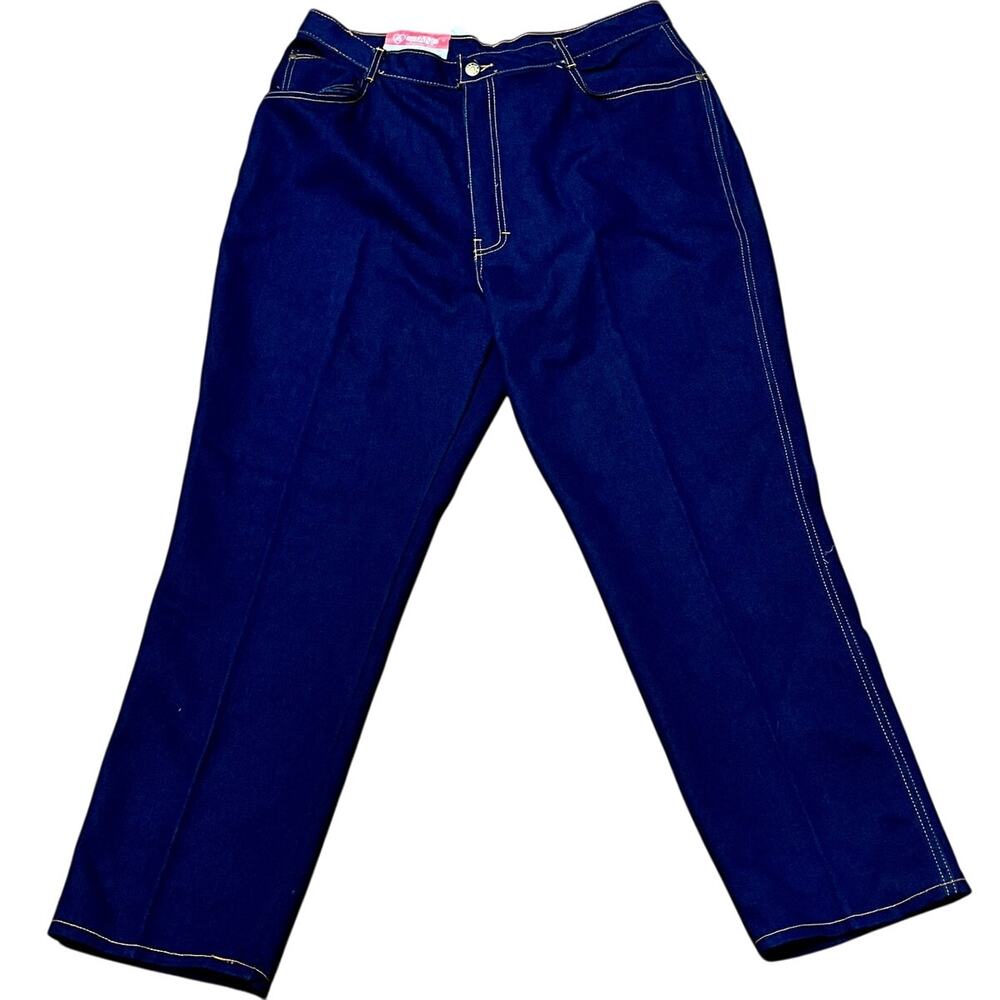 Women's P.S. Gitano Mom Jeans Size 38 Reg High Rise Power Stretch NWT NOS Dark